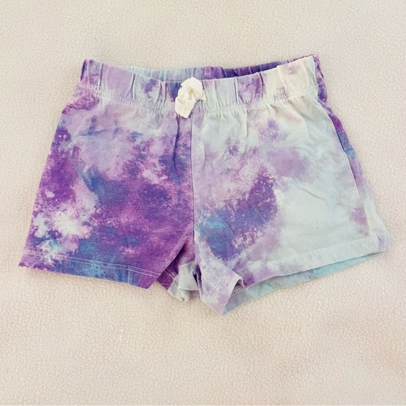 Children’s Place Blue & Purple Tie Dye Bike Shorts - Picture 1 of 4